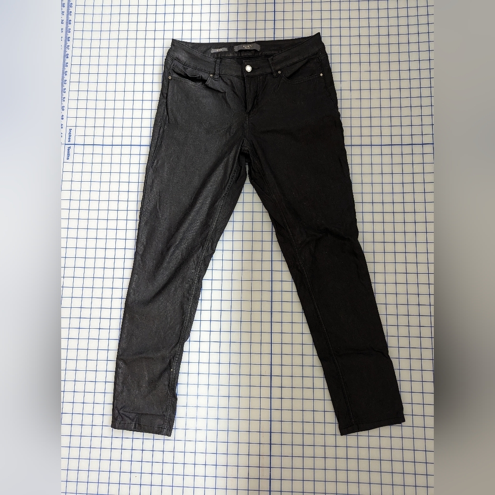 The limited sz 12r black coated skinny jeans